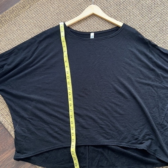 THE Gilmour Modal Blouson T Shirt Boatneck Drop Shoulder Black - Picture 6 of 7